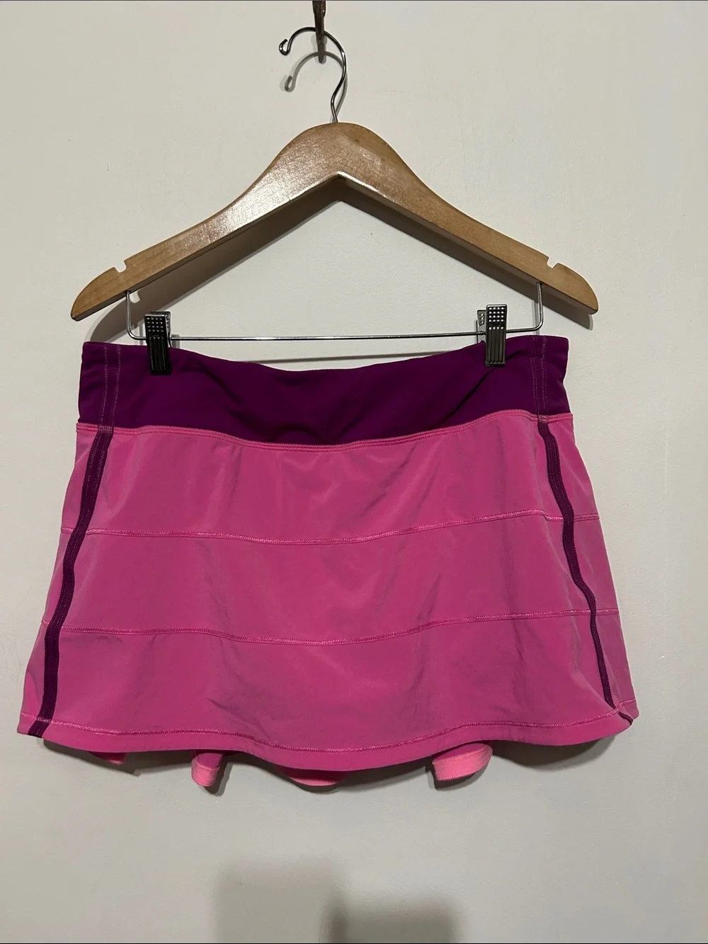 Lululemon Women’s Pace Rival Tennis Skirt Pink Purple Size 10